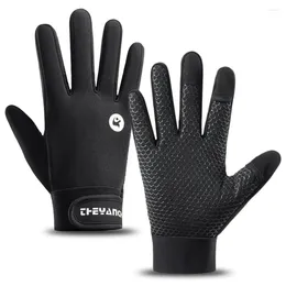 Cycling Gloves GOBYGO Men Waterproof Touch Screen Anti Slip Windproof Outdoor Sport Riding Motorcycle Running Bike Warmth