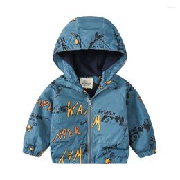 Jackets Fall/winter Boys' Fleece Jacket Cartoon Print Suitable For 3-8 Years Old Boys