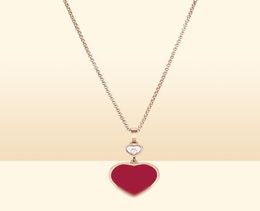 Chopin Love Necklace Black Red White Fritillaria 18k Rose Gold Earrings Heart Female Luxury Designer Jewelry3958467