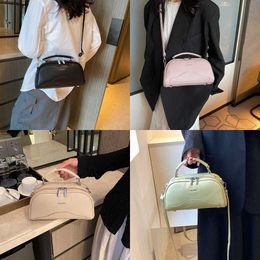 Ladies Light Bags Evening Boston Luxury Texture Bag for Women's Versatile Handheld Niche Pillow Fashionable One Shoulder Crossbody