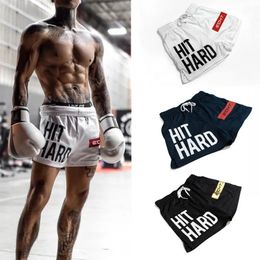 Men Fitness Bodybuilding Shorts Man Summer Gyms Workout Male Breathable Mesh Quick Dry Sportswear Jogger Beach Short Pants 240507