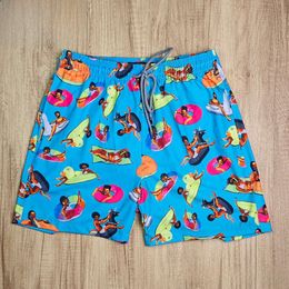 Vilebrequin Sea Turtle Micro Elastic Quick Drying European And American Style Surfing Beach Pants Flower Pants Men's Home Casual Shorts 826