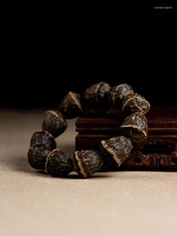 Necklace Earrings Set High Quality Real Submerged Old Materials Nha Trang Agarwood Bracelet With Shape Barrel Beads Eaglewood Buddha