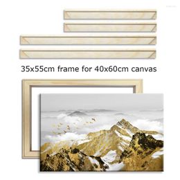 Frames 35x55cm Wood Frame For 40x60cm Canvas Oil Painting Picture Nature DIY Diamond Wall Art Decor