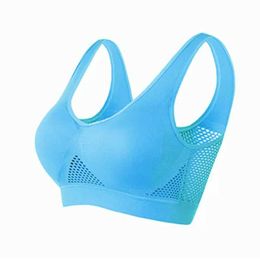 HQV5 Active Underwear M-6XL Women Hollow Out Fitness Yoga Sports Bra For Running Gym Padded push up Seamless Top Athletic Vest brassiere d240508
