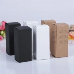 10pcs Black and White Kraft Paper Gift Box for Lipstick Cosmetic Perfume Bottle Essential Oil Packaging ZZ