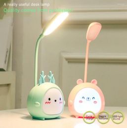 Table Lamps Light For Children Kids Reading Study Bedroom Living Room Desk Lamp Eye Protection USB Night Cartoon