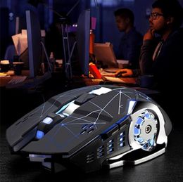 Wireless Mouse Glowing Gaming Mouse with Optical 24G Receiver 2400DPI Silent Wireless Mouse for Computer PC Laptop Deskt12788203874154