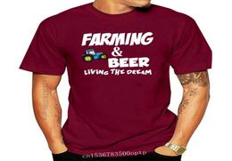 Men039s TShirts Street Style Farm Beer Farmer Tractor Funny Gift Ideas Tee Shirt Design5277462