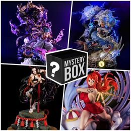 Blind box 10-30cm One Piece Anime Figure Mystery Box Surprise Mystery Box Luffy Gear 5 Shanks Lucky Box Lucky Strike 4 Emperors T240506