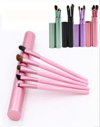 5pcs Travel Portable Mini Eye Makeup Brushes Set for Eyeshadow Eyeliner Eyebrow Lip Make Up Brushes kit Professional Tools RRA17668617584