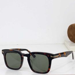 Donne di lusso DAX occhiali da sole ft0751 Designer uomini occhiali da sole vintage con tela acetato leggera polarizzata Uv400 fumio lenti Lady Ladys Ladys Lunettes de Soleil Designer