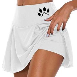 Skirts Women Cute Printed Tennis Skirts Fitness Mini Short Skirt High Waist Athletic Running Short Quick Dry Sport Shorts Y240508