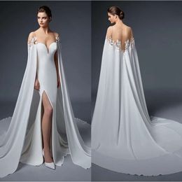 Backless with Longsleeve syrena unikalna sukienka ślub klejnot iluzja stanika aplikacja organza
