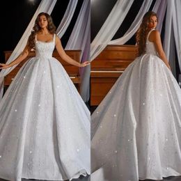 Vestidos de vestilos de cristal vestidos de noiva tiras de miçangas vestido de noiva strassões