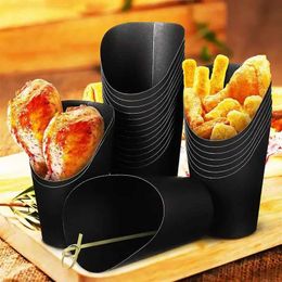 Disposable Dinnerware Cartons cardboard boxes paper cups eggs 50 pieces French fries disposable waffles snacks cones bags puff slices Q240507