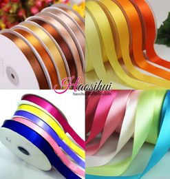 6mm51mm Width 100yards Satin Ribbon Wedding Party Festive Event Decoration Crafts Gifts Wrapping Apparel Sewing Fabric Supplies7363279487