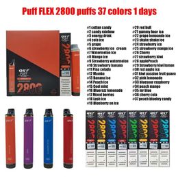 Original QST Puff flex 2800 Disposable Electronic Cigarettes 5 % Send From Usa Warehouse 8ml 850mah ZLQ BAR 8000 16ML Authorised 37 Flavours