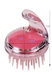 1pcs Silicone Shampoo Scalp Massage Brush Hair Washing Comb Head Scalp Massager Bath Spa Brush DHL 3879409