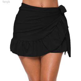 Skirts Skorts Womens Summer Apron Style Swimming Skirt Beach Holiday Strap Sexy Robe Cocktail Evening Formal Dress Beach Office Ladies d240508