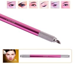 CHUSE Manual Cosmetic Pen Pink Tattoo Eyebrow Machines For Permanent Makeup Both Head Available5848153