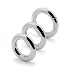 Male penis ring Cockrings Magnetic stainless steel scrotum bondage weight ball stretcher cockring rings adult CBT Toys8060661