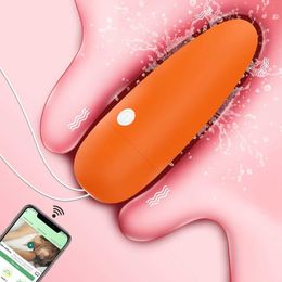 Other Health Beauty Items Bluetooth APP Control Vibrator Female Clitoris Stimulator G Spot Dildo Massager Love Adults Goods s for Women Panties Y240503