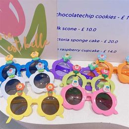 Sunglasses Toddler Boys Girls Sunglasses Cute Flower Sunglasses Outdoor Glasses Eyewear for Photography H240508