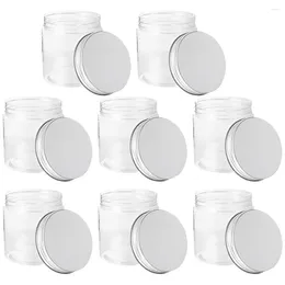 Storage Bottles 8 Pcs Plastic Jars Jam Containers Sealing Small Mason Household Honey Tiny Fruits