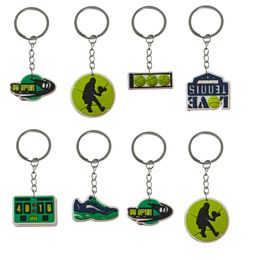 Keychains Lanyards Tennis Keychain For Birthday Christmas Party Favors Gift Key Pendant Accessories Bags Boys Keyring Suitable Schoolb Othds