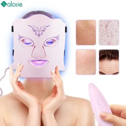 3 Colour Pon Therapy Beauty Mask 52 Lamp LED Facial Skin Rejuvenation Anti Acne Home Lifting Whitening Device 240430