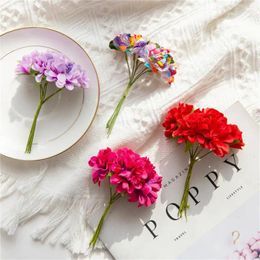 Decorative Flowers Artificial Silk Carnation Christmas Decorations For Home Wedding Wreaths Garden Autumn Candy Box