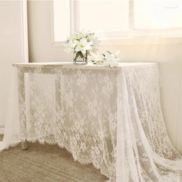 Table Cloth 1pc White Wedding Lace Tablecloth Reception Decor For Restaurants Family Gatherings Party Dinners Festival And Home Decoration