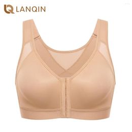 Bras Full Coverage Posture Front Closure Bra X Back Wire Free Support Plus Size Non-padded For Women Corrector