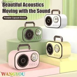 Portable Speakers Retro Bluetooth speaker subwoofer mini speaker wireless high sound quality overweight low-end home portable speaker WX