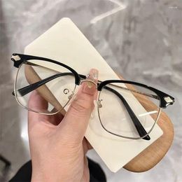 Sunglasses Computer Glasses Metal Frame Women Men Anti Blue Light Round Square Eyewear Blocking Optical Spectacle Eyeglass