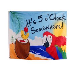 Whole 3x5 Ft Party Parrot Margaritaville flag For Happy Hour Its 5 OClock Somewhere8334913