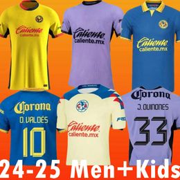 2024 Club America Soccer Jerseys Liga MX HENRY J.QUINONES VALDES 3RD .ZENDEJAS FIDALGO 2023 2024 2025 HOME AWAY Third Maillot Fans Slim Player Version Football Shirts