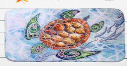 4060cm Multicolour Sea turtle Bath Mats AntiSlip Rugs Coral Fleece Carpet For For Bathroom Bedroom Doormat Online1941745