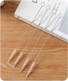 Stainless steel straw cleaning brush Brushes 175MM 200MM 240MM Nylon Straw Brush Drinking Pipe Tube Cleaner Baby Bottle Clean Tool6436176