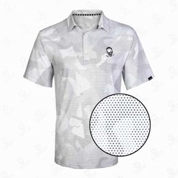 Men's T-Shirts Mens Polo Shirt Summer Tennis Badminton Digital Printed Sportswear Short Slve T-shirt Tops Clothing Men Y240506