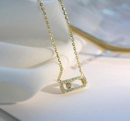 Necklaces For Women 2020 New Clever Ellipse Pendant Delicate Contracted Jewelry White Gold Color CZ Fashion Jewellry KBN3741048944