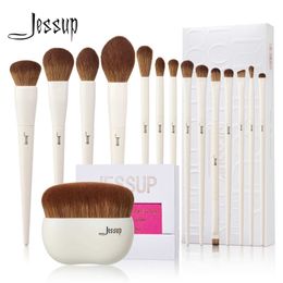 Makeup Brushes Jessup Brush 10-14 Pcs. Set Synthetic Basic Contour eye shadow Liner Blend Highlight T329 Q240507