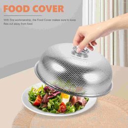 Dinnerware Sets Stainless Steel Cover Mesh Screen Umbrella Cake Baking Pans Netting Picnic Tent