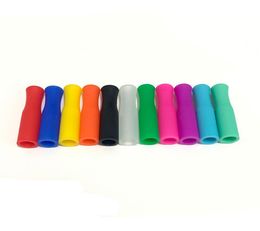 11 Colours Metal Straws Silicone Tips Fit for 6mm Wide Stainless Steel Straw4498610