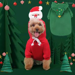 Dog Apparel Christmas Clothes Pet For Small Medium Dogs Winter Warm Puppy Cat Hoodies Chihuahua Costume Clothing