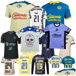 Soccer Jerseys Liga Mx Club America 2023 2024 R.Martinez J.Quinones D.Valdes G.Ochoa Vani Fidalgo M.Layun A.Zendejas 21 22 23 24 Footb Dhvfl