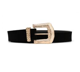 fashion belts mens womens retro Dshaped metal belt Europe and the United States exaggerated velvet belt dress waist seal6022309
