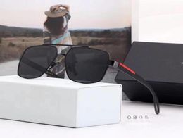 P0805 Designer Sunglasses For Men Fashion sunglasses Square Frame eye glasses Coating Lens Carbon Fibre Summer Style8579632