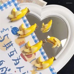 Hair Accessories Cartoon Banana Simulation Food Hairpin Side Clip Creative Personality Cute Headwear Duckbill Clips